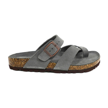 SHEEPSH Women's Soft Footbed Toe Loop Sandals
